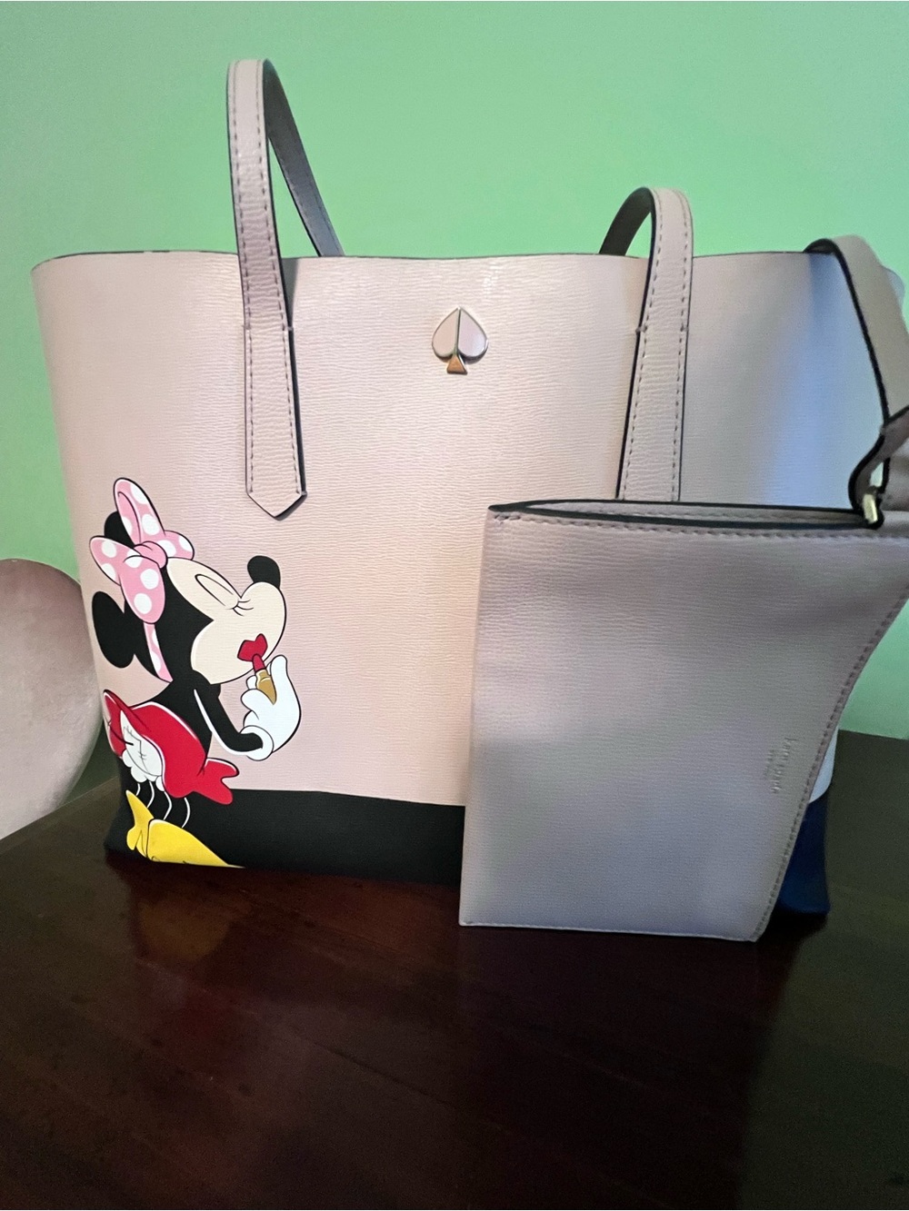 kate spade Pink Minnie Mouse Tote with Wristlet